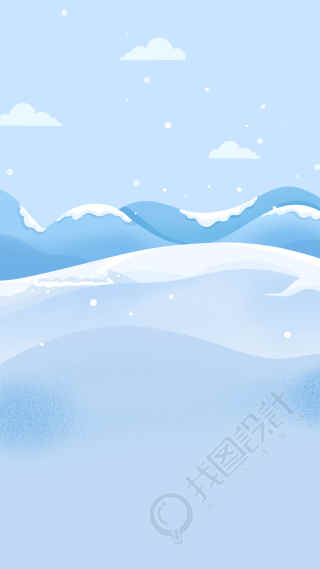 冬天下雪雪景背景
