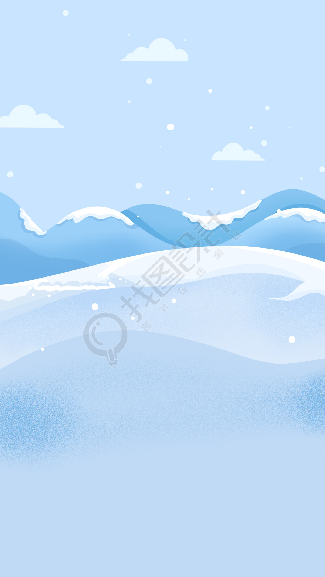 冬天下雪雪景背景