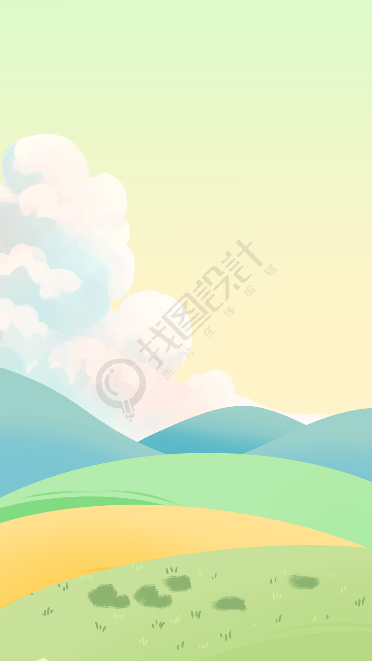 夏日唯美户外风景背景