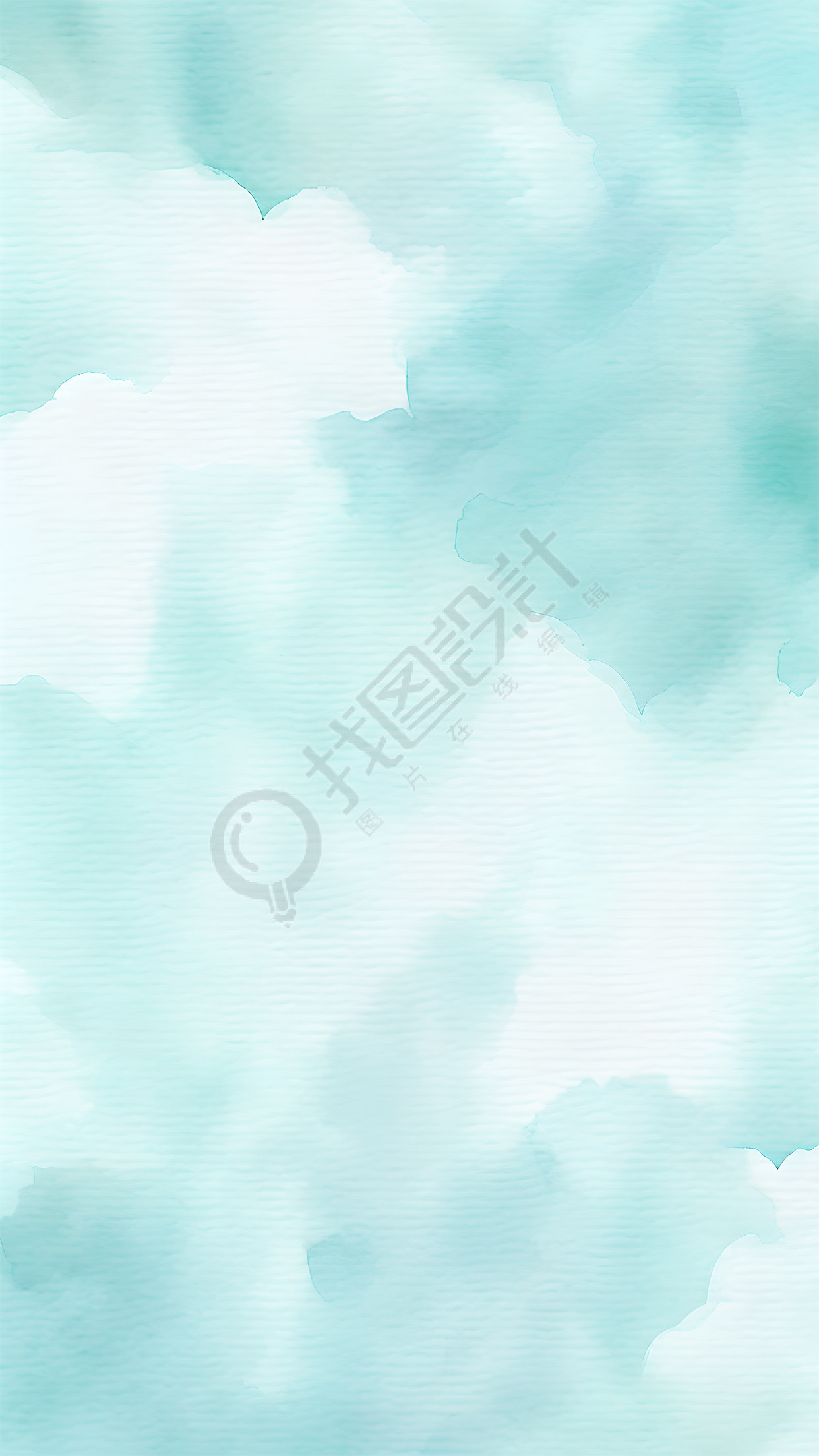 浅蓝色水彩晕染渐变背景