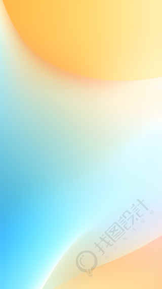 唯美黄蓝色渐变简约背景