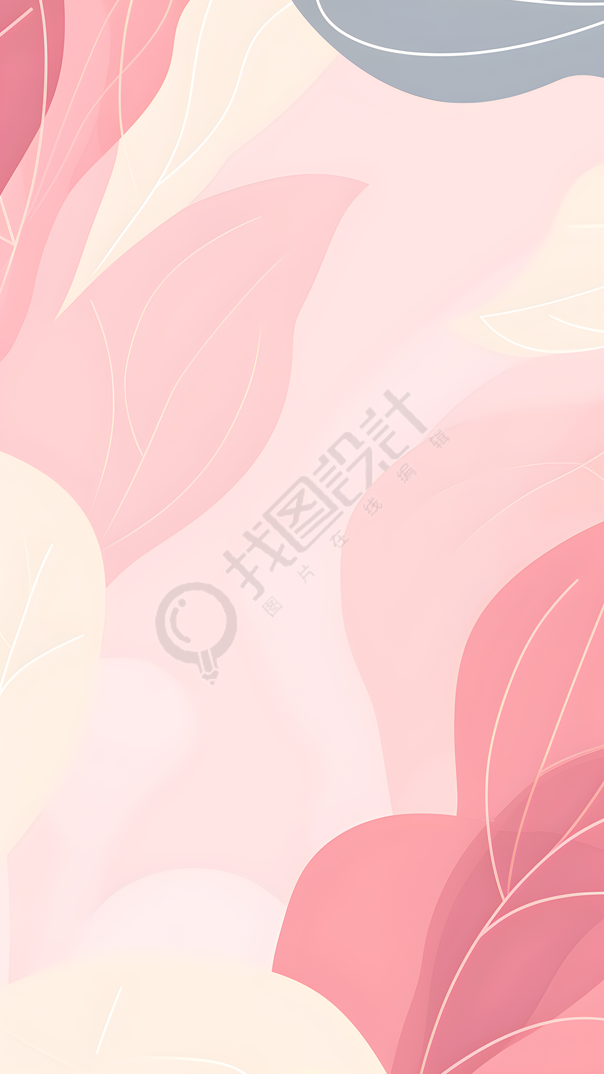 莫兰迪粉色渐变唯美背景