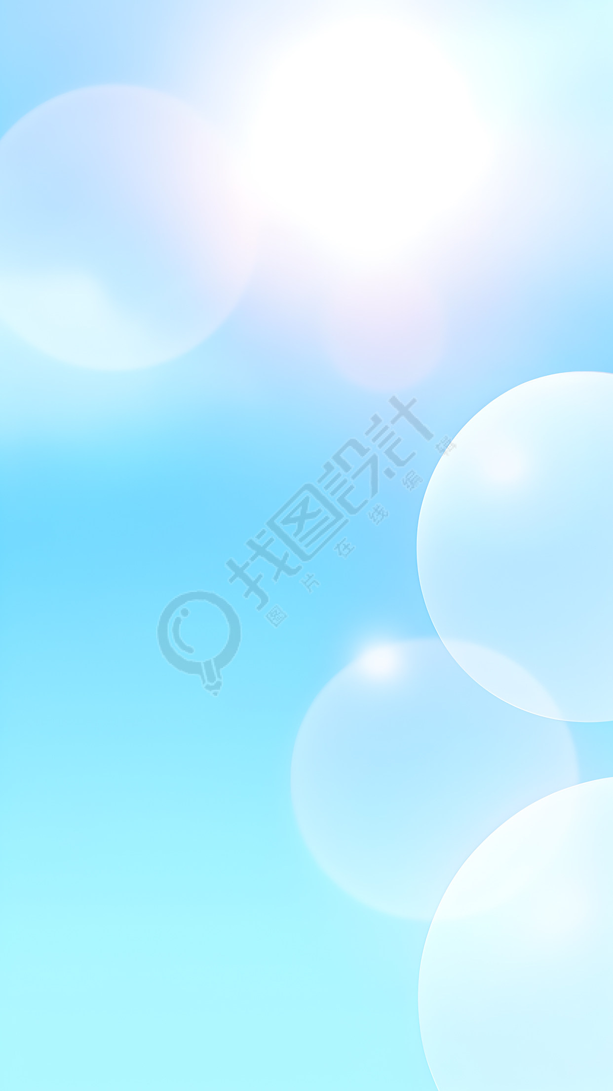 阳光明媚的天空背景图