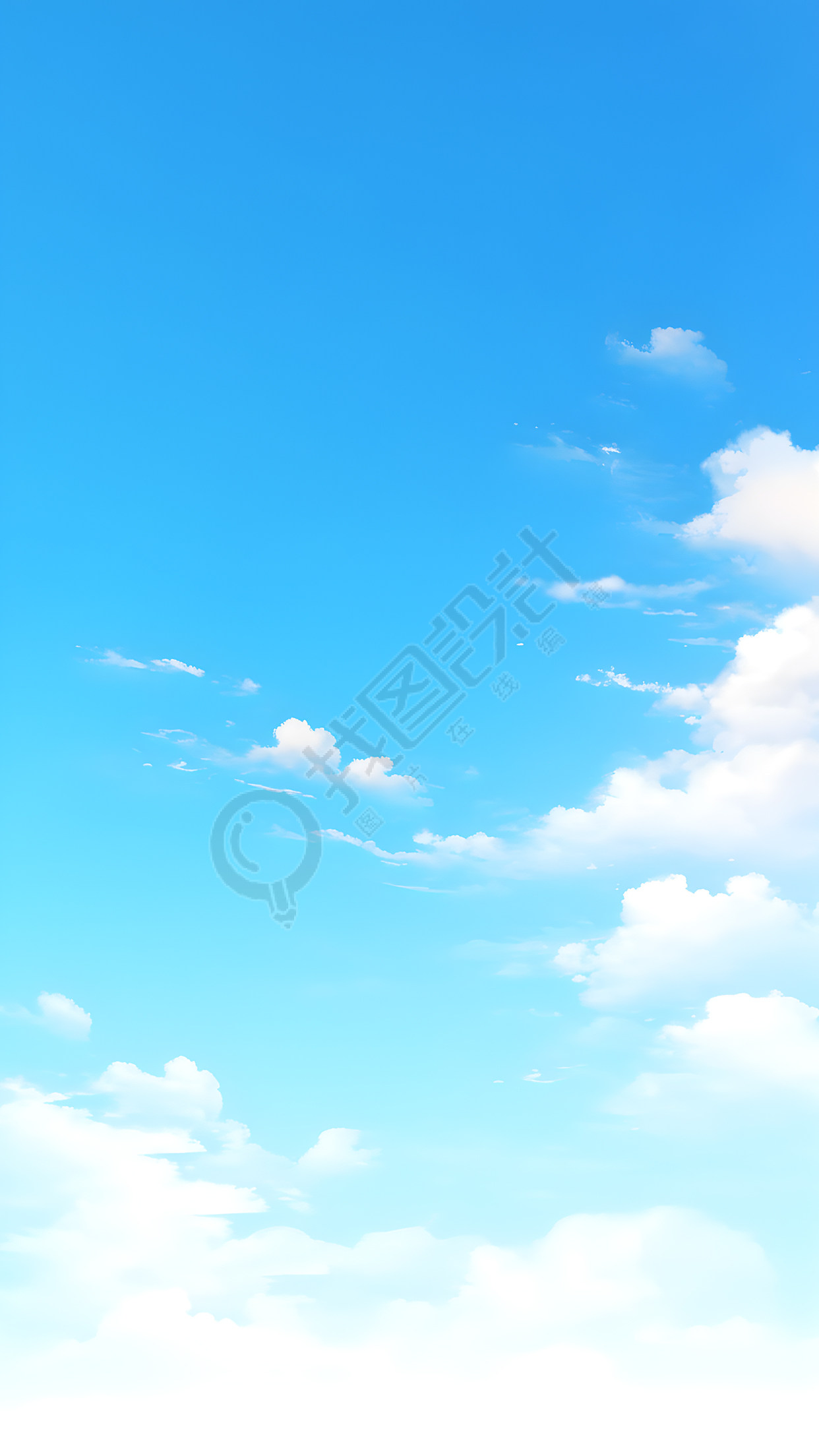 蓝天白云户外风光背景图