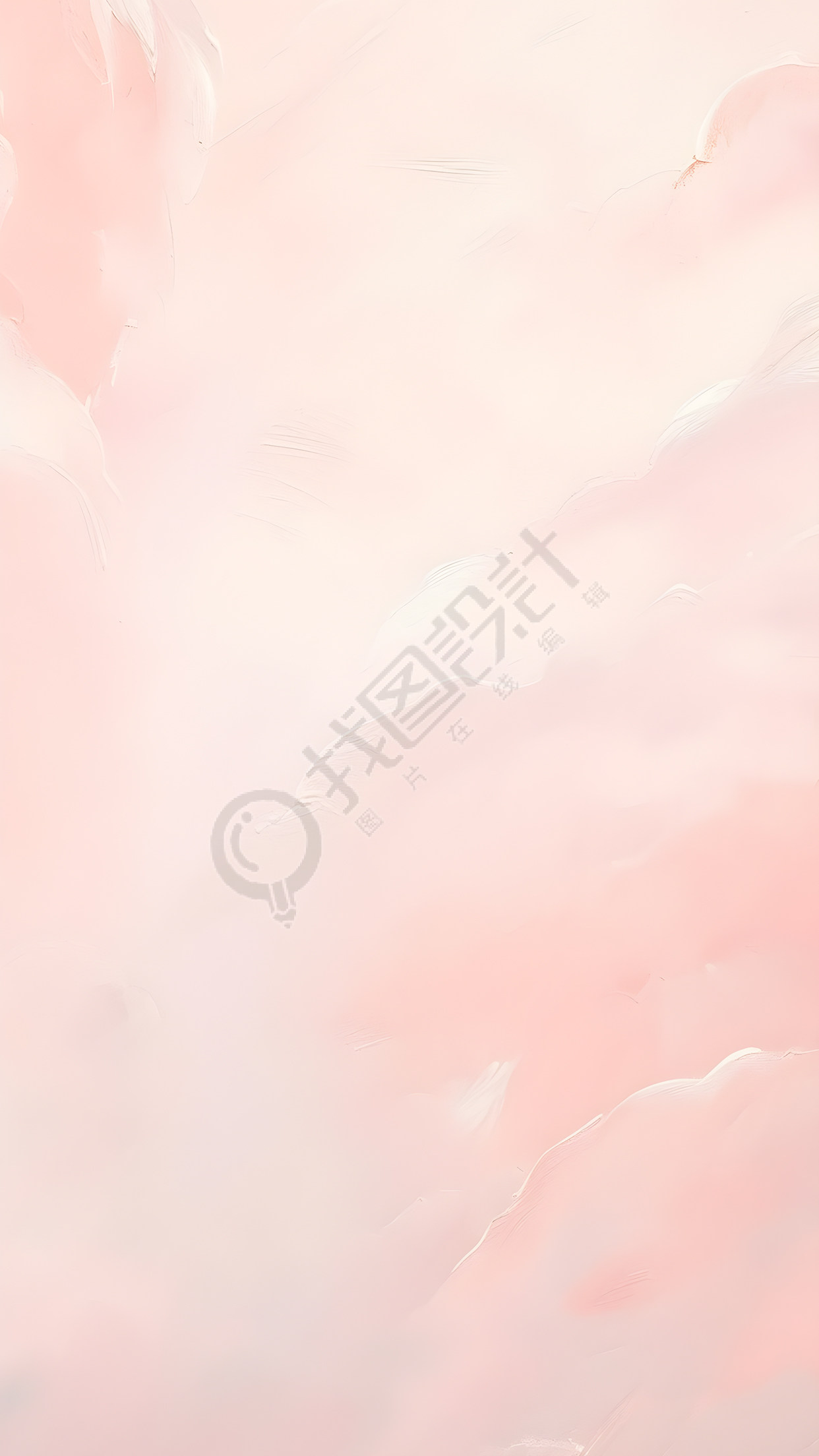 重彩油画粉色唯美背景