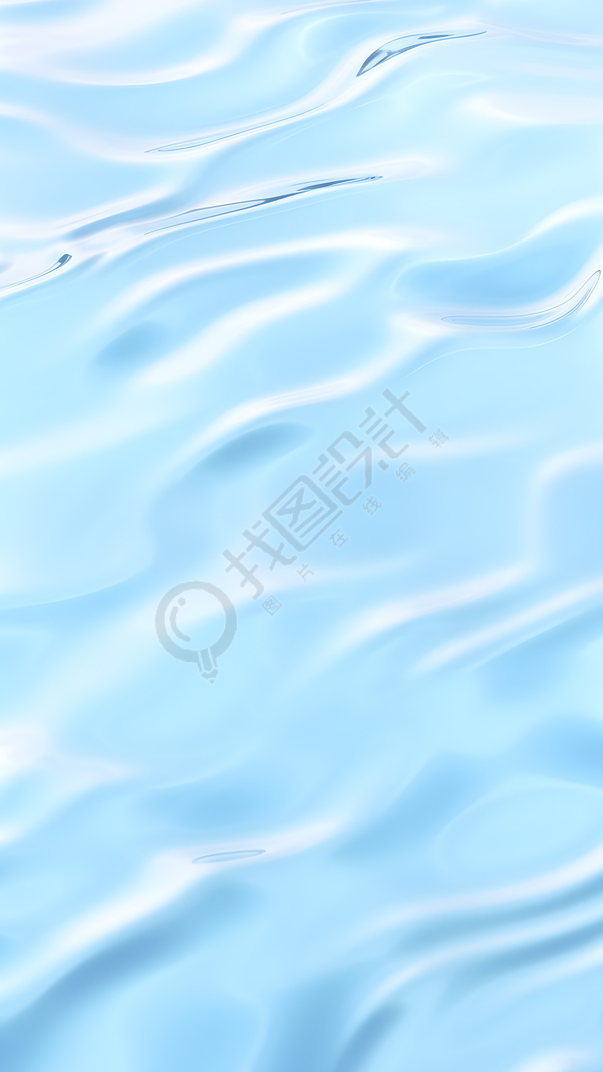 波动的蓝色水面创意背景