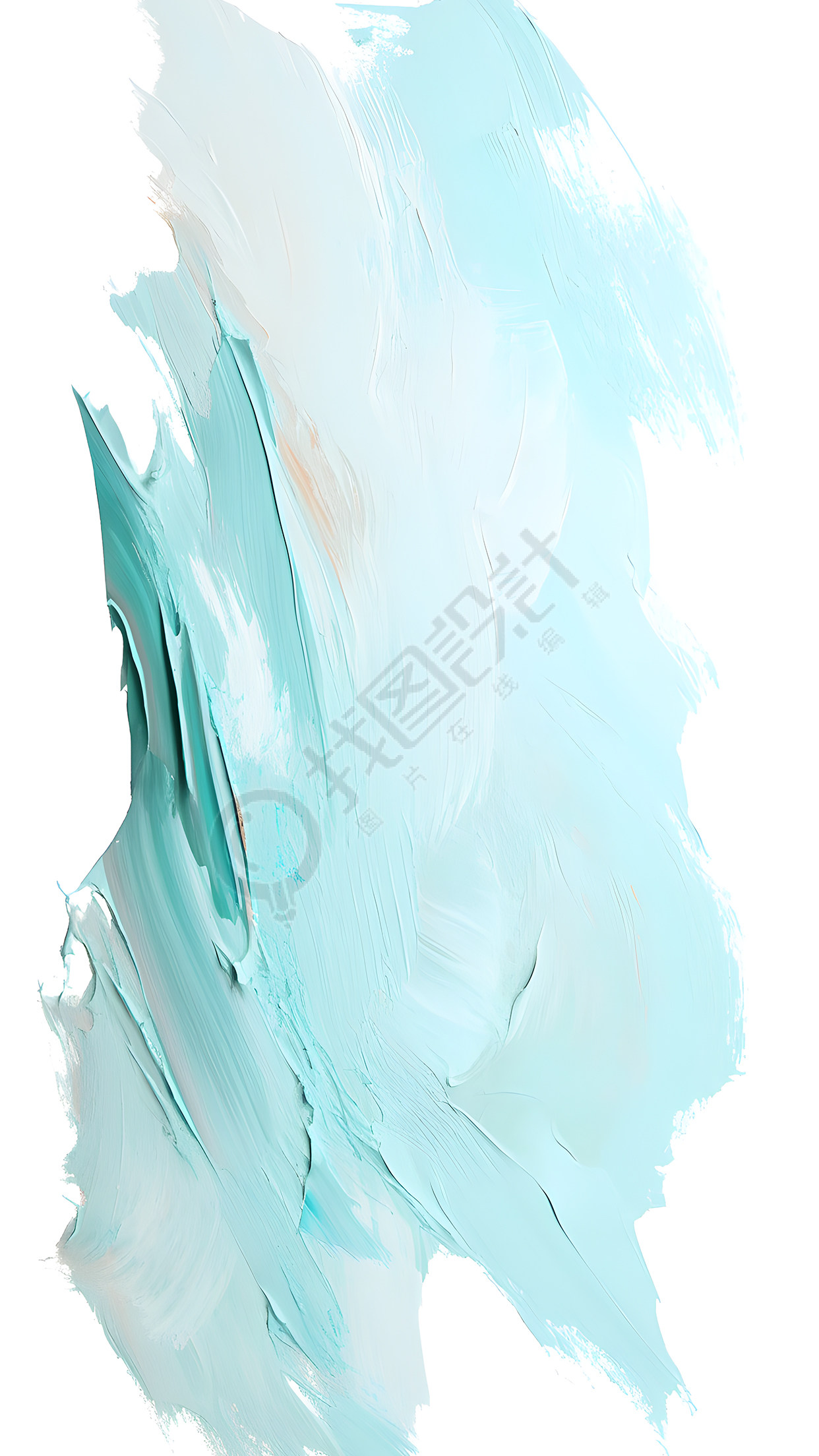 绿色油画颜料简约背景