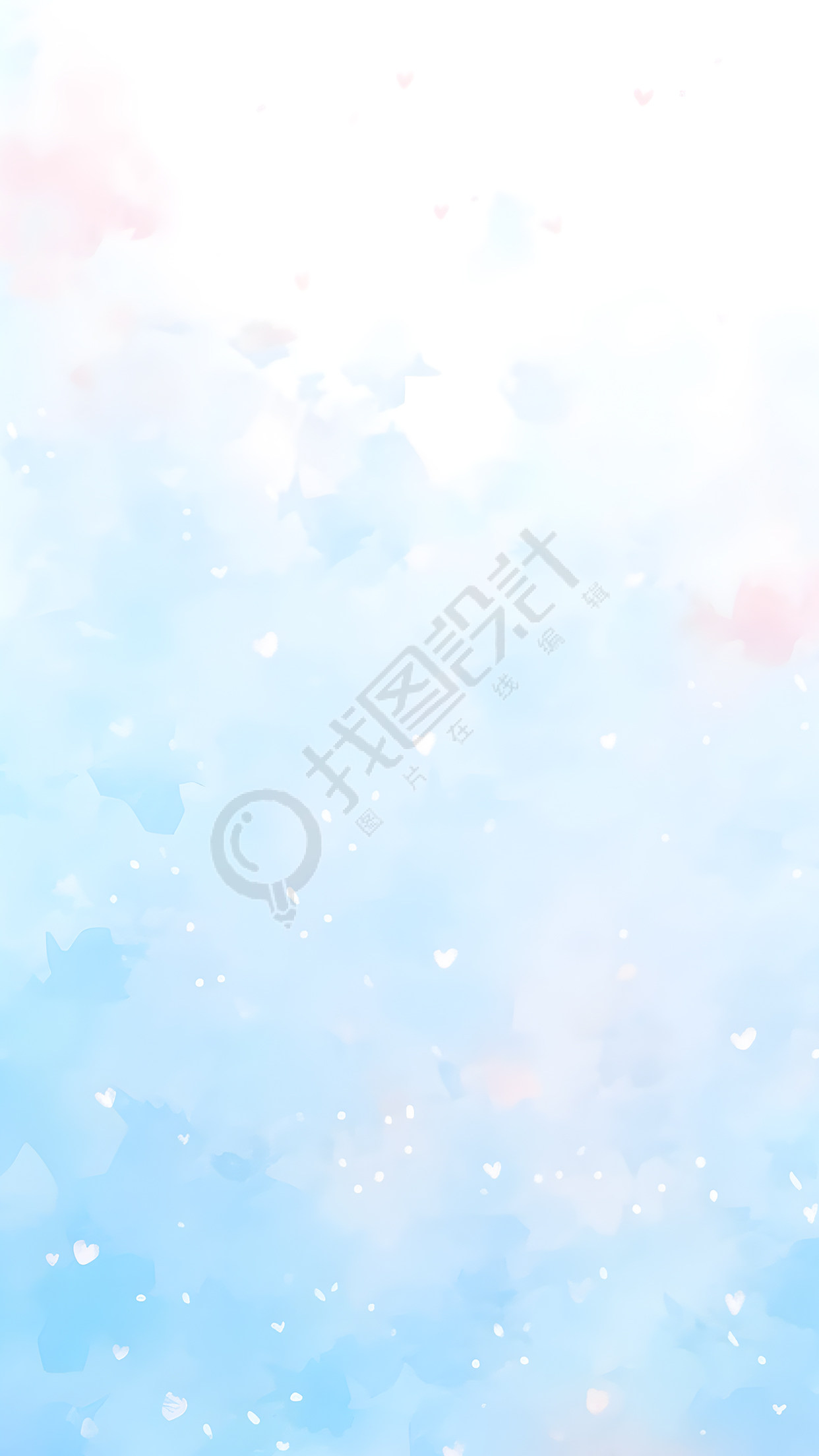 淡雅简约蓝色渐变背景