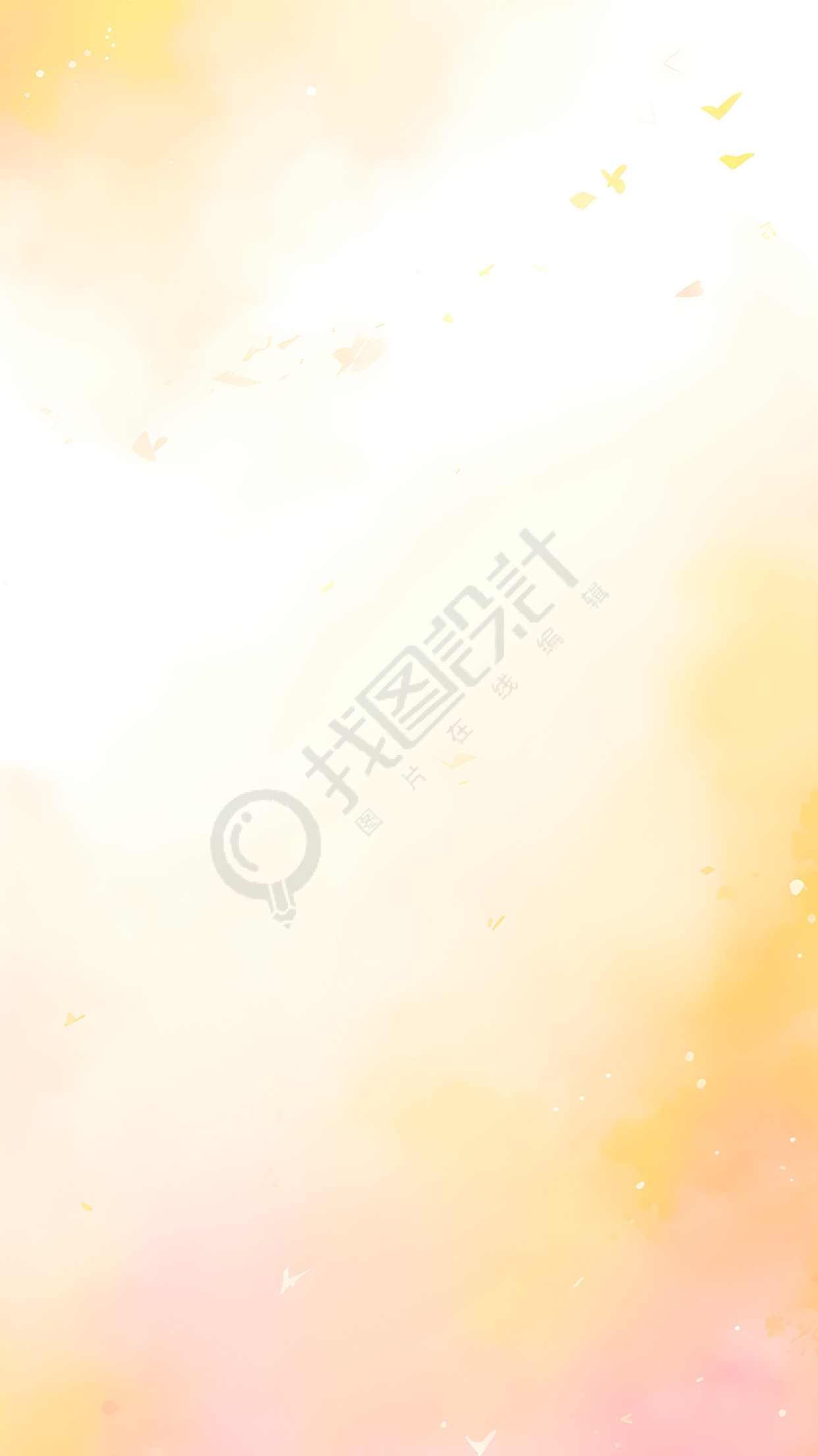 明亮黄色白色简约背景