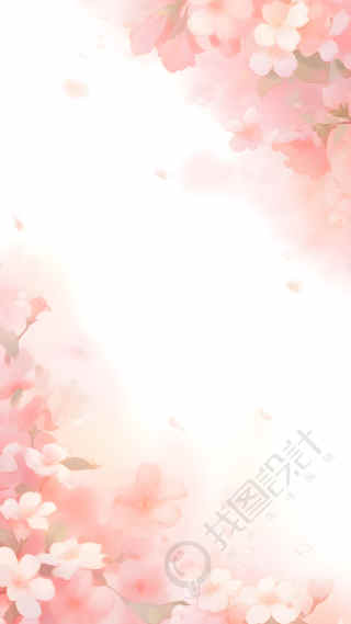 绚烂的粉色花朵背景