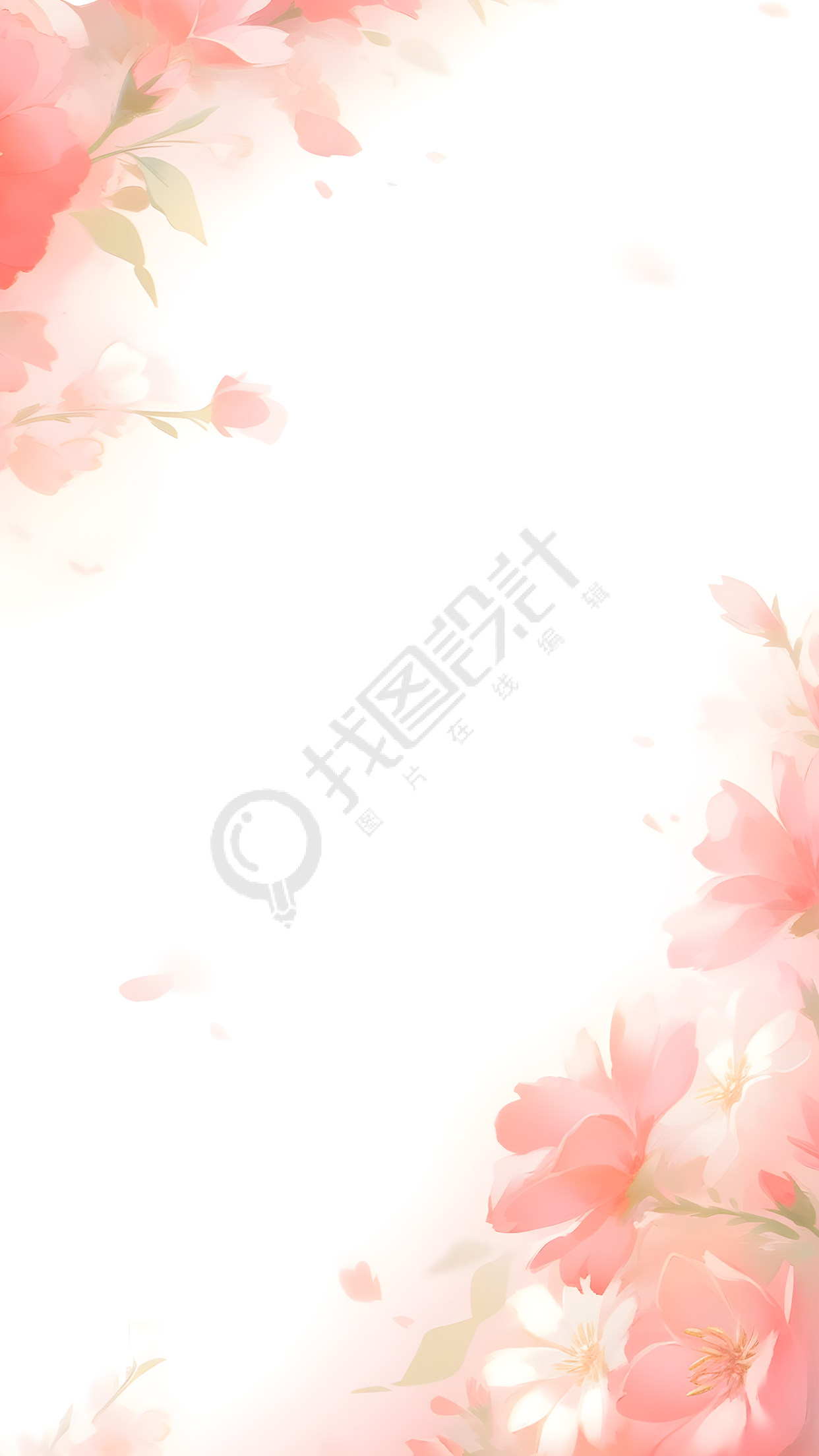 大朵的鲜花唯美背景