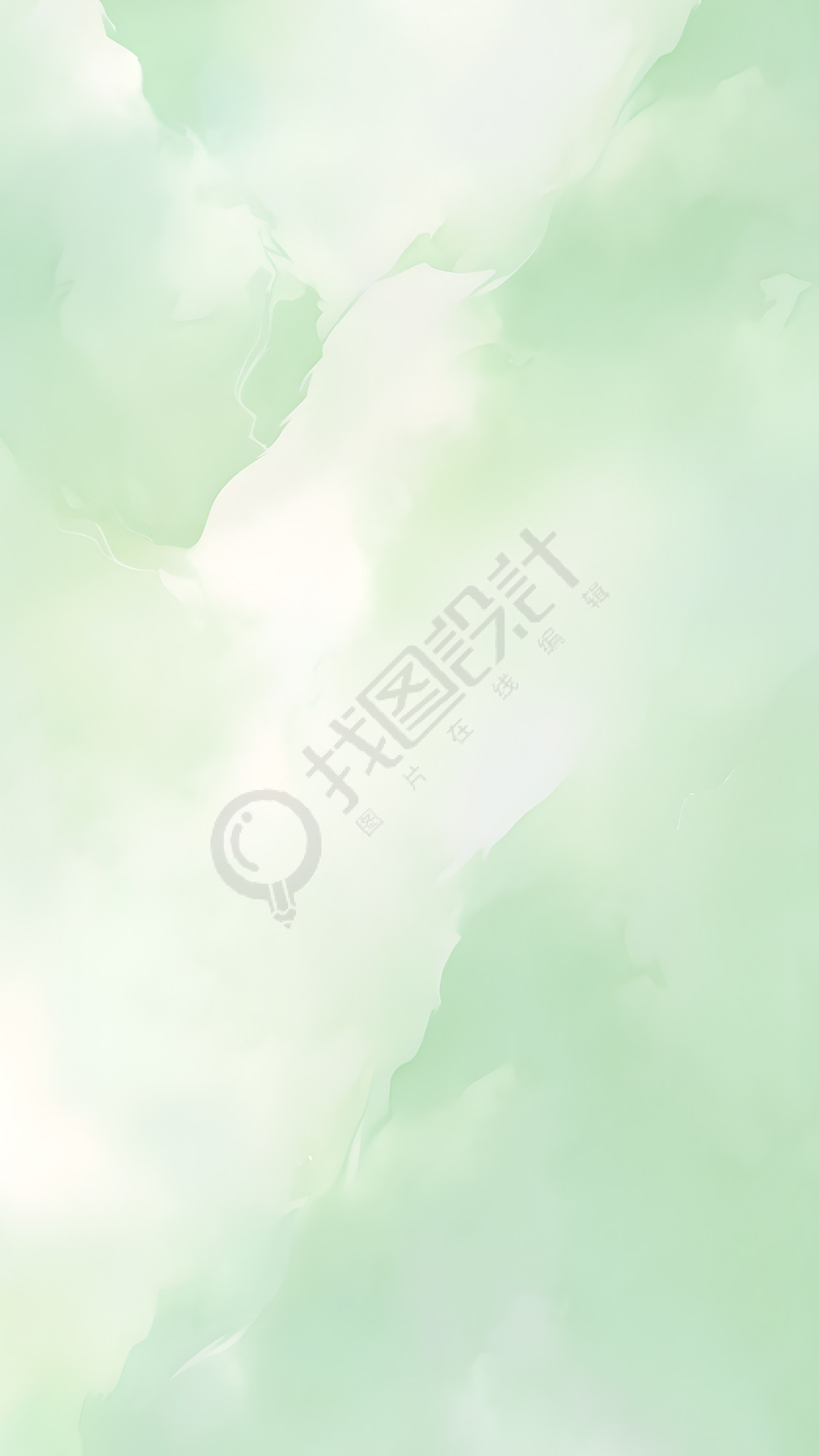 极简风绿色渐变背景