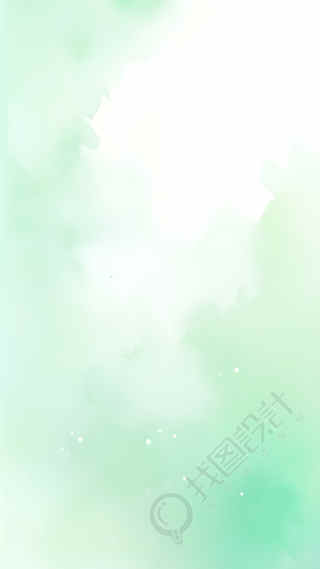 水彩颜料浅绿晕染背景
