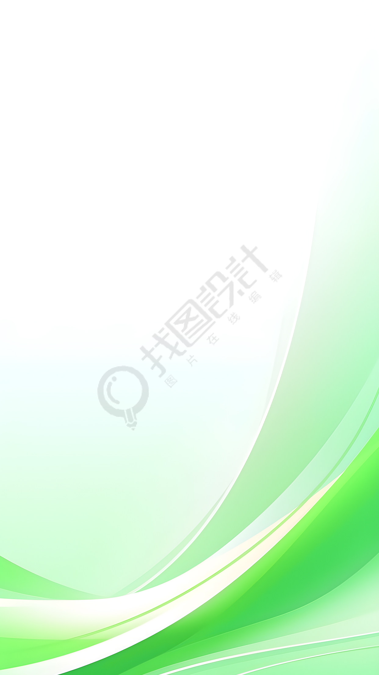 极简风绿色光影背景