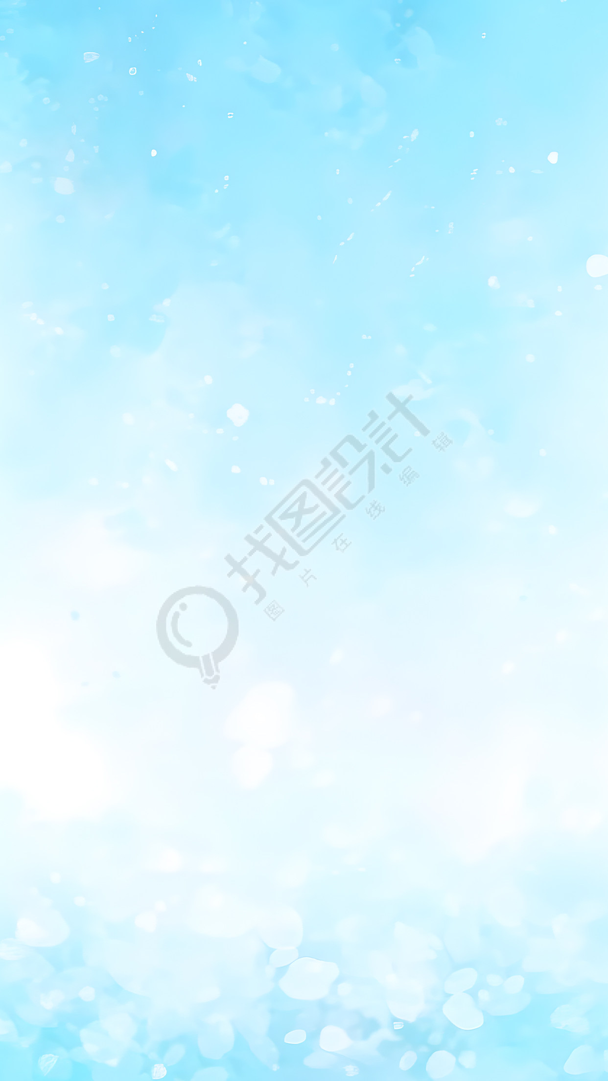 白色星光点点蓝色背景