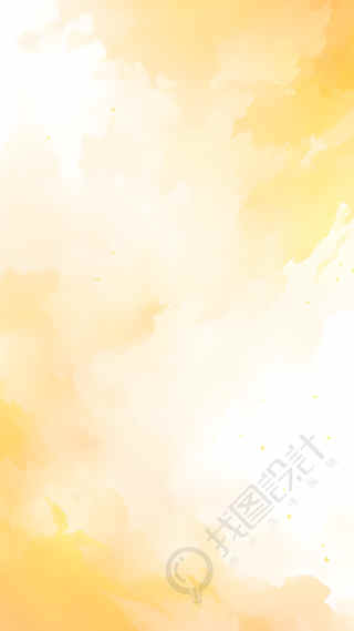 水墨颜料黄色背景