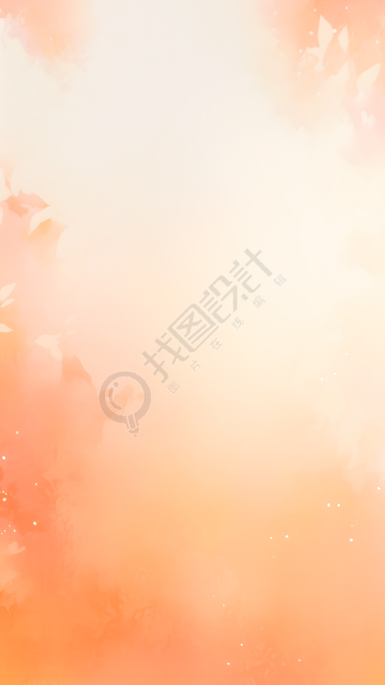 橘色渐变简约背景