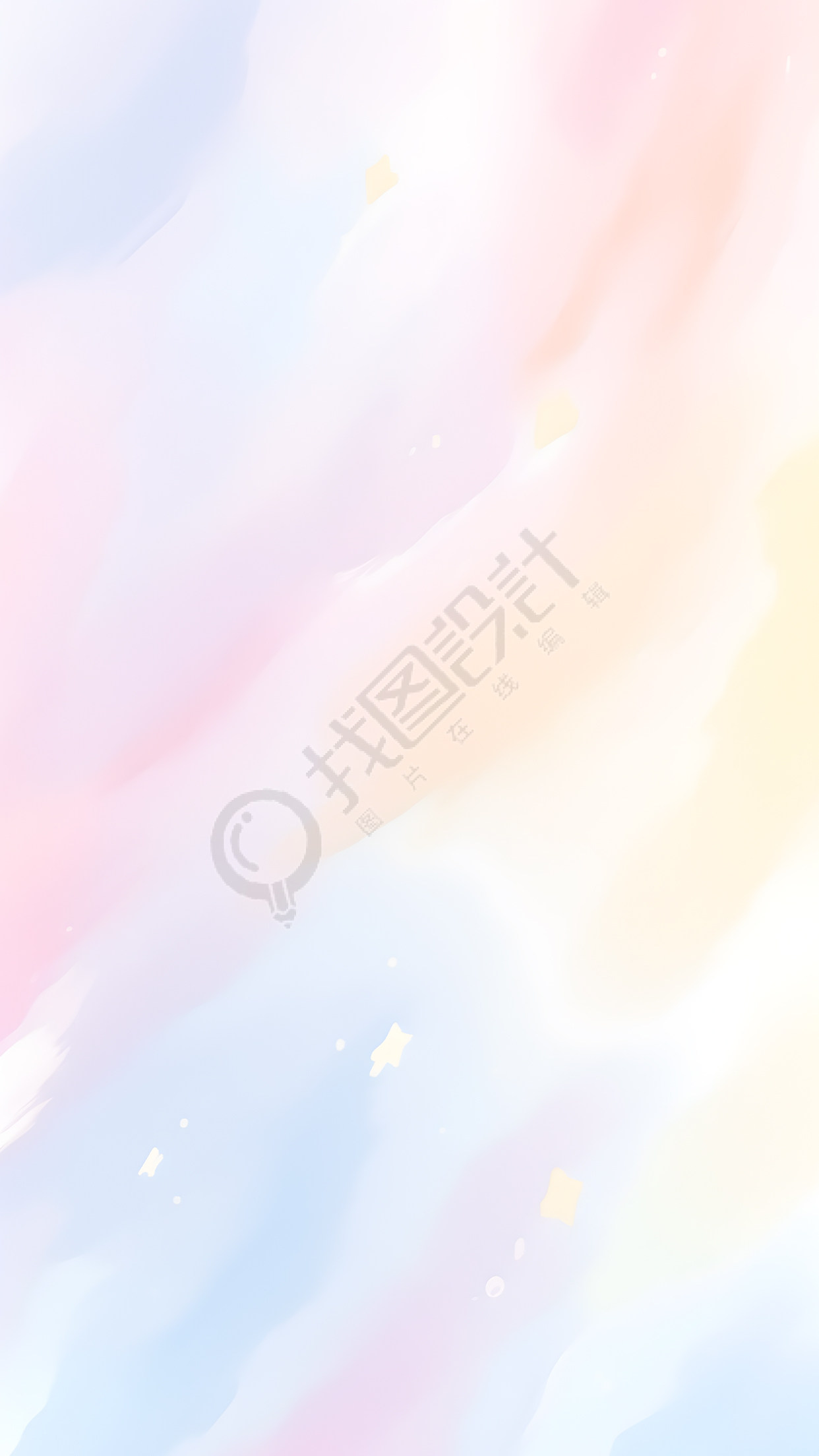 小清新浅色光晕背景