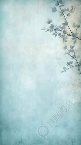 清新淡雅的复古蓝背景 