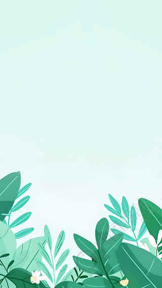 唯美叶片简约背景