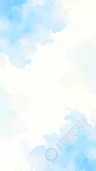 蓝色晕染水彩背景