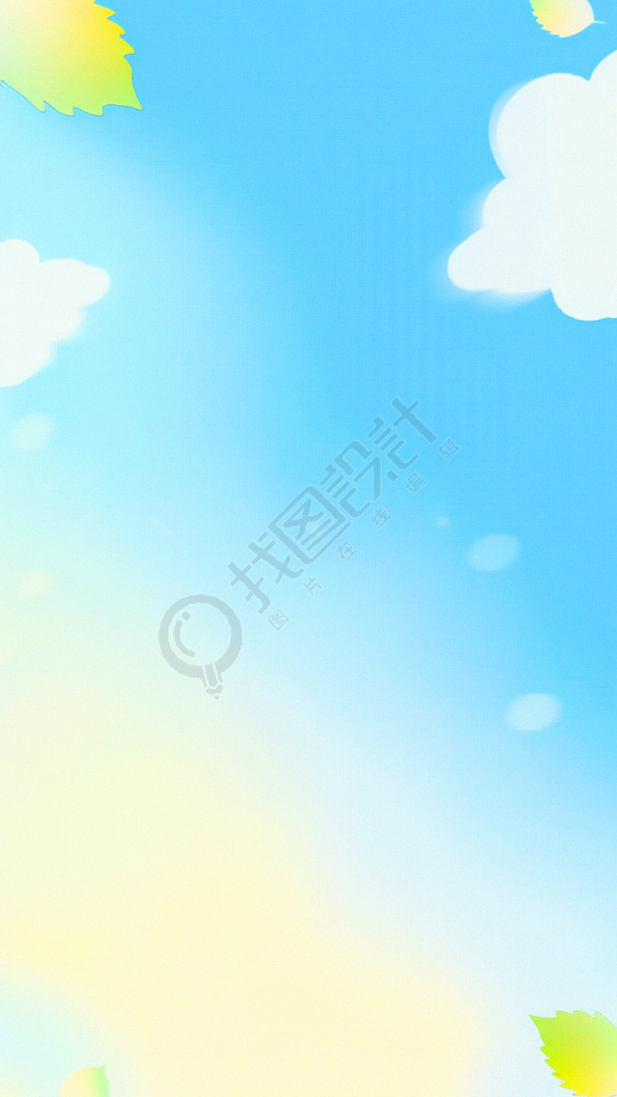 夏天清澈蓝天背景