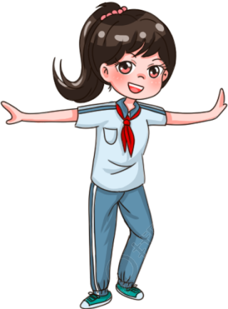 做广播体操的女孩