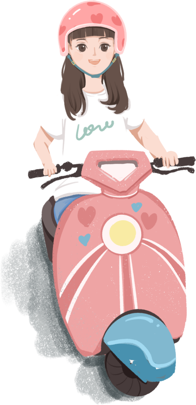 骑车的女孩
