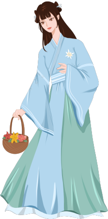 绿衣服古代女生