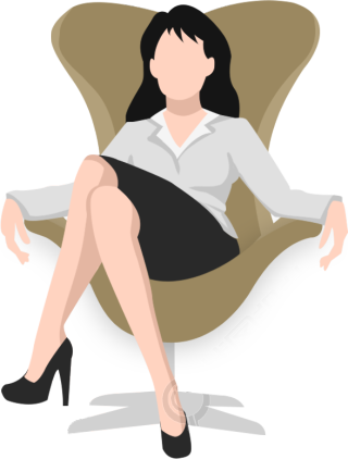 坐在椅子上的女生