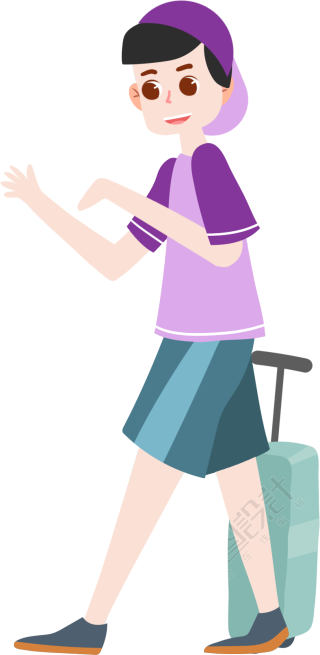 男孩旅游