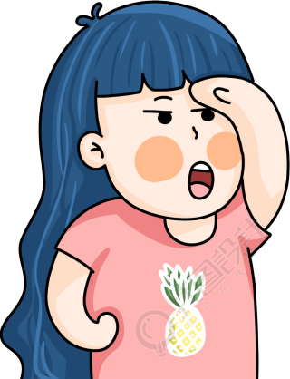 手绘卡通女孩
