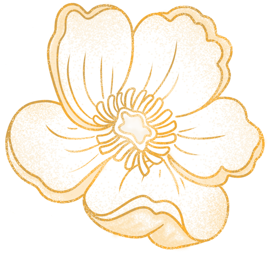 金色花朵