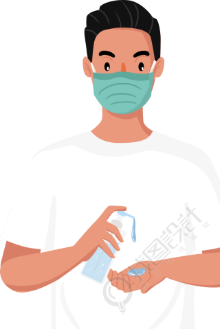 涂洗手液男生