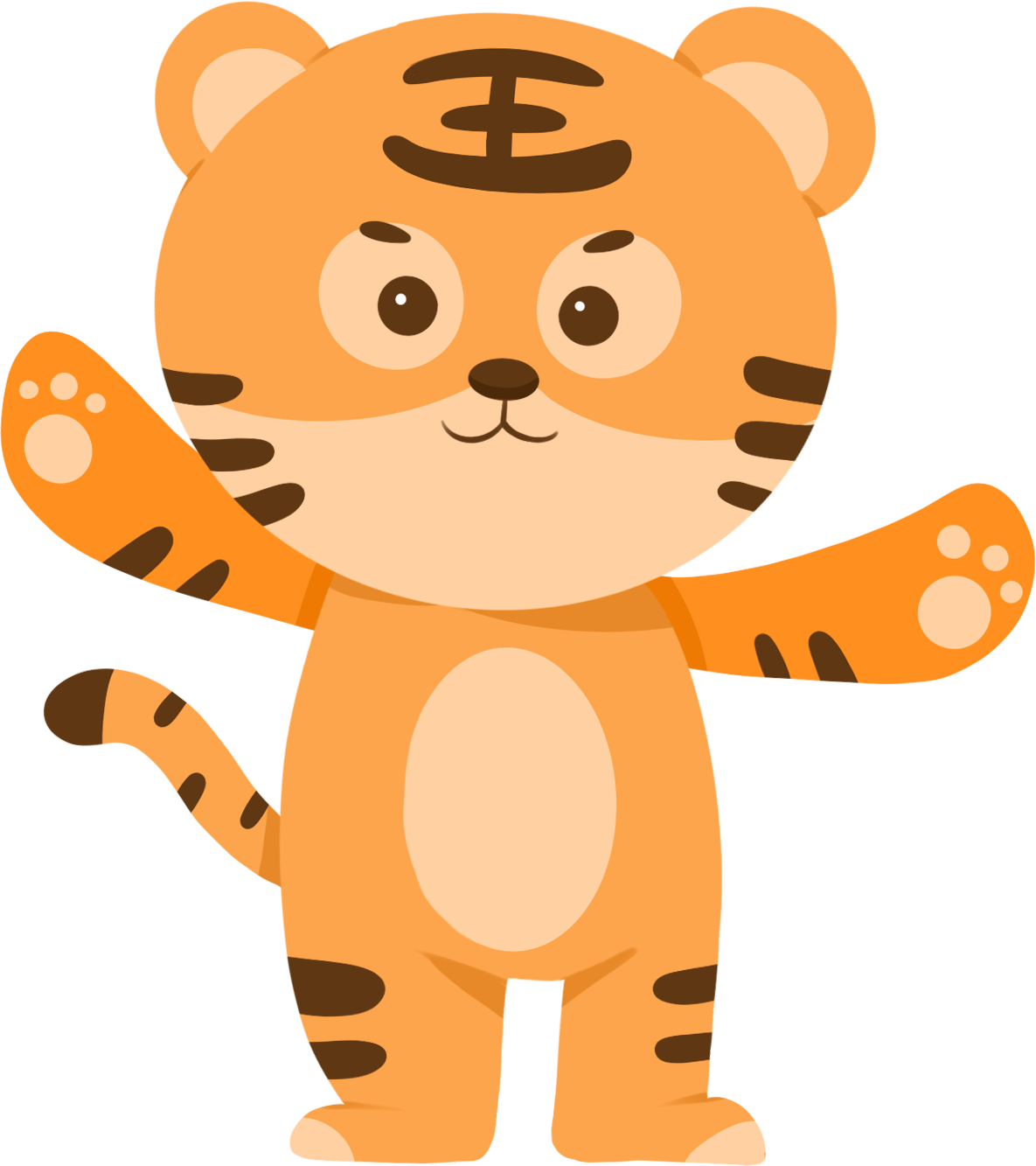 打招呼老虎