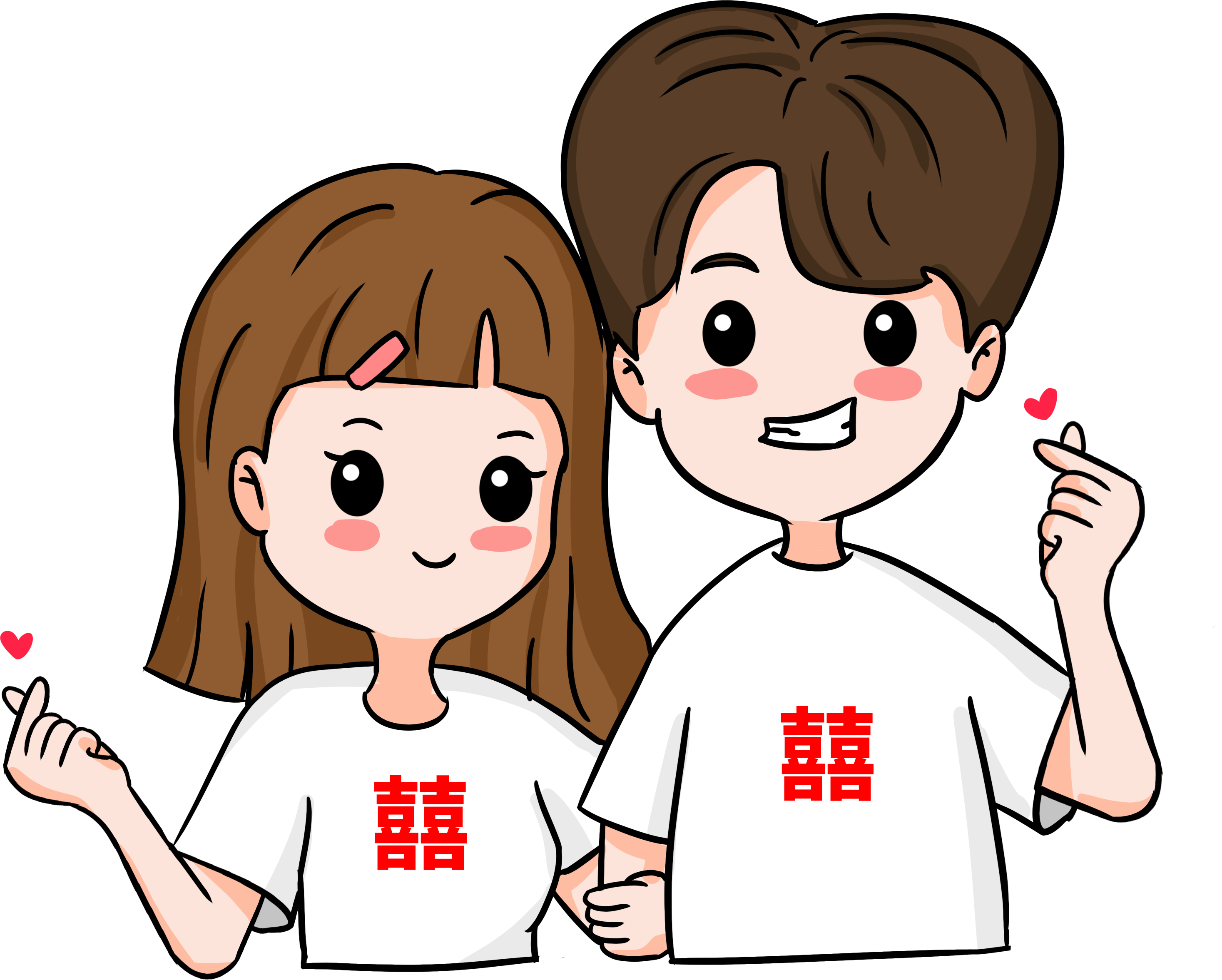 比心情侣