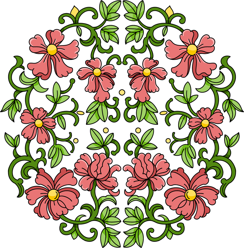 手绘花纹图案