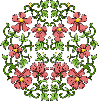 手绘花纹图案