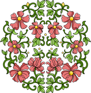 手绘花纹图案