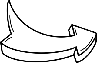 透明线条箭头素材