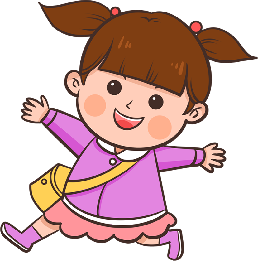 放假了女孩
