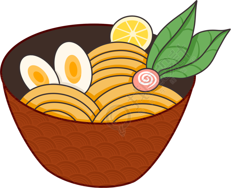 卡通美食面条