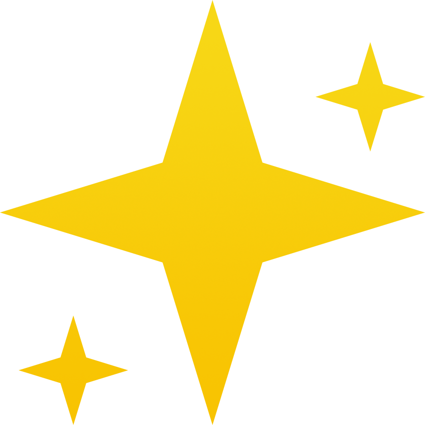 黄色闪光星星
