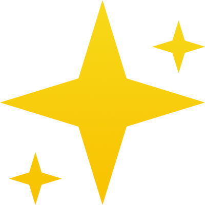 黄色闪光星星