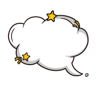 云彩星星气泡对话框