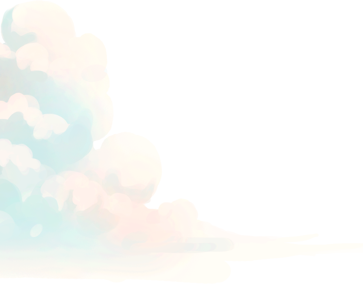 彩色云朵
