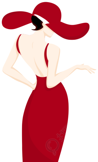 女人背影