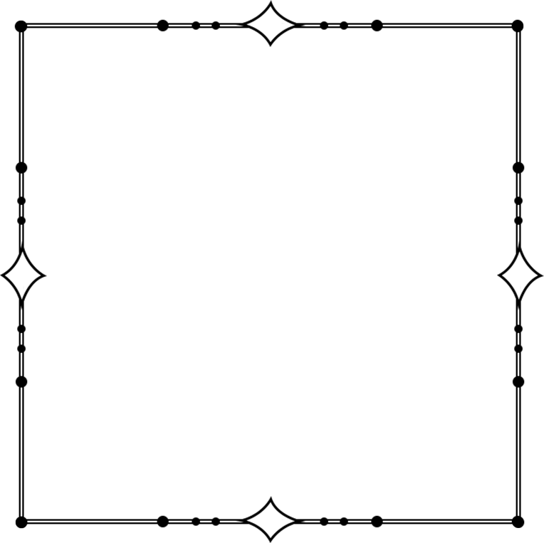 黑色简约线条边框