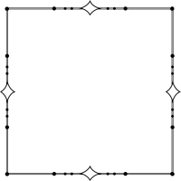 黑色简约线条边框