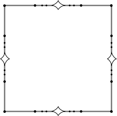 黑色简约线条边框